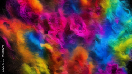 Explosion of color abstract background #14 © Ben