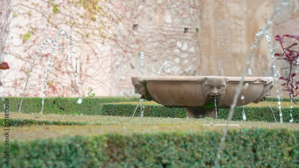 GRANADA, SPAIN - March 2022 : Alhambra fortress in Granada, Spain​