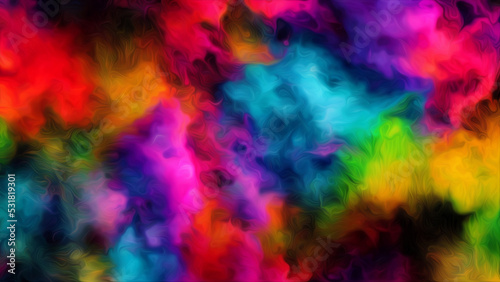 Explosion of color abstract background #24 © Ben