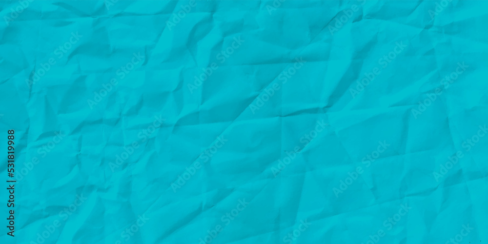 Obraz premium Blue crumpled paper texture background.
