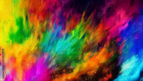 Explosion of color abstract background #97
