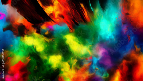 Explosion of color abstract background #100