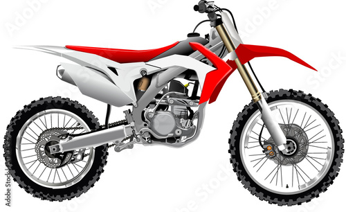 motocross off road motorcycle red  