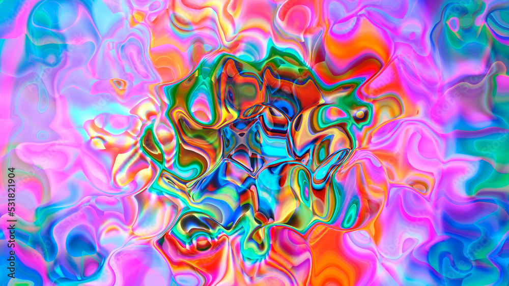 Abstract fantasy glowing multicolored background