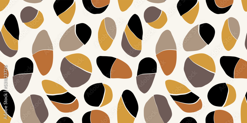 Botanical illustration background. Seamless pattern.Vector. 有機的なイラストパターン Botanical illustration background. Seamless pattern.Vector. 有機的なイラストパターン