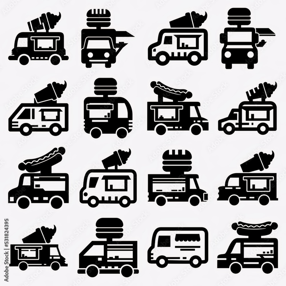 Big set of food icons Big set of food icons