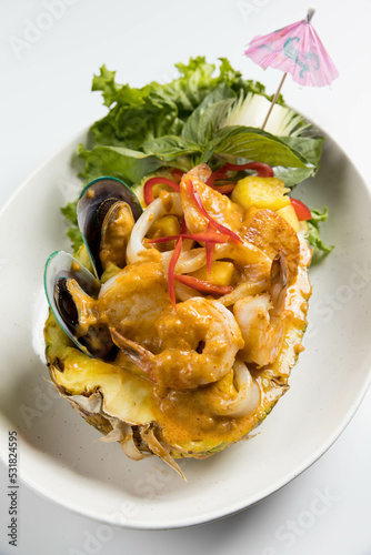 Pineapple seafood Curry