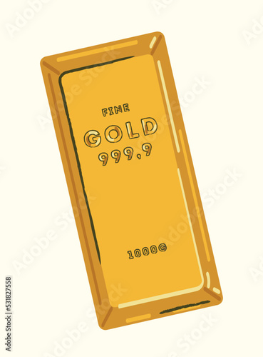 Luxurious golden jewel