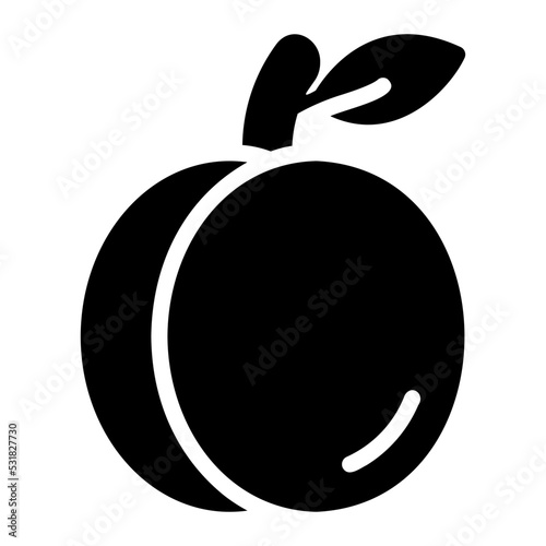 plum glyph icon