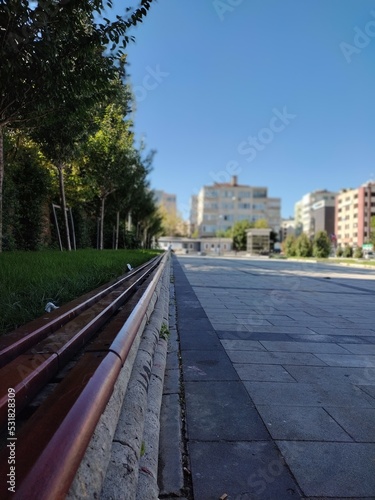 view of the city from the hill