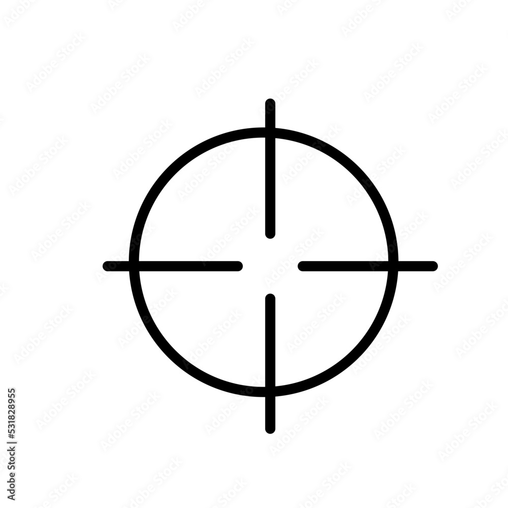 target line icons, such as job hunting, aiming, arrow target line icons, such as job hunting, aiming, arrow