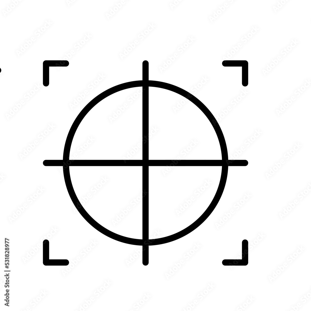 target line icons, such as job hunting, aiming, arrow target line icons, such as job hunting, aiming, arrow