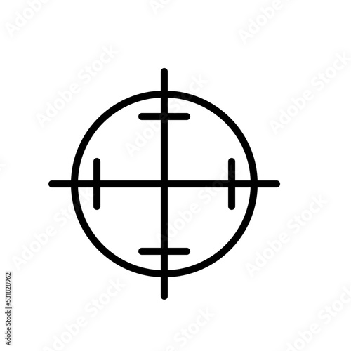 target line icons, such as job hunting, aiming, arrow