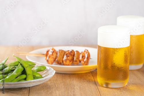枝豆とビール 