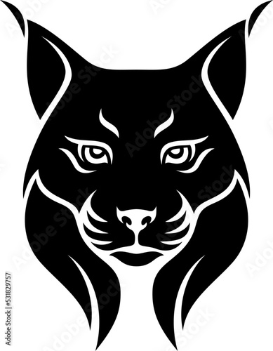 Wallpaper Mural Illustration of Iberian Lynx Head Torontodigital.ca