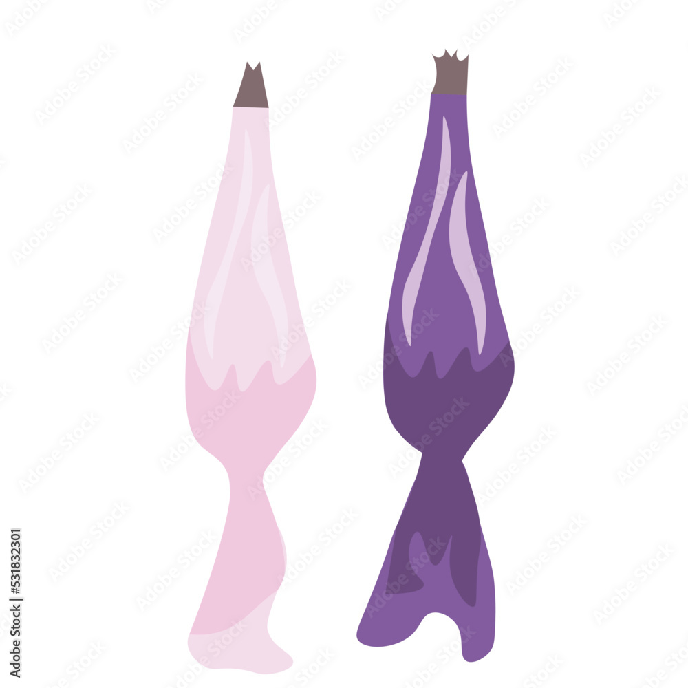 Confectioner's bags on white background