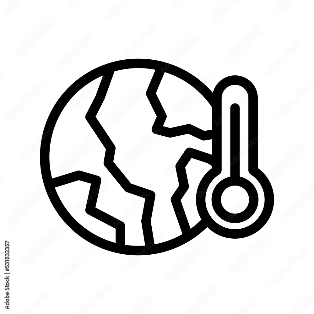 climate change line icon illustration vector graphic climate change line icon illustration vector graphic