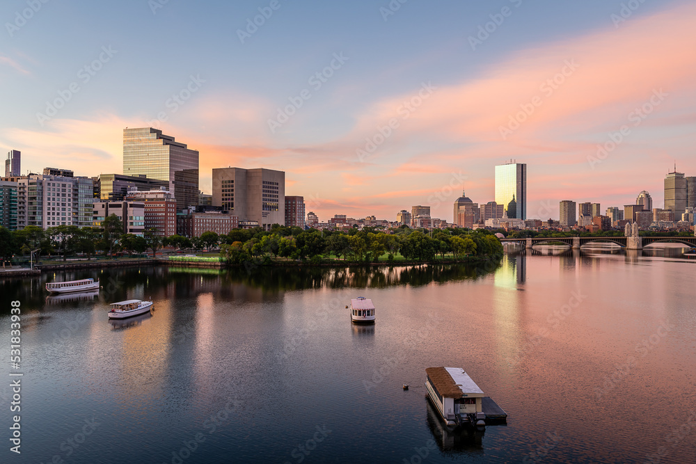 Fototapeta premium The historical landmarks and sites of Boston, Massachusetts.