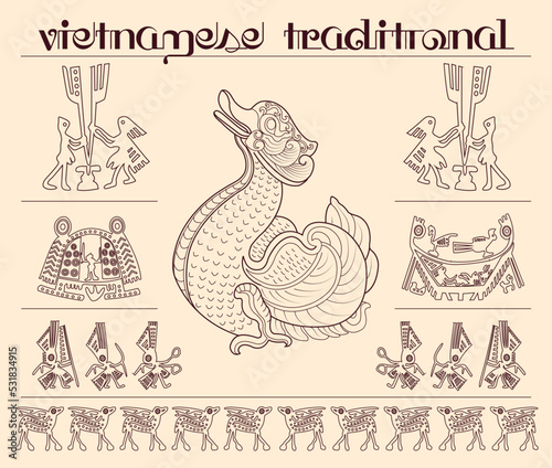 Vietnamese Traditional Decorative Art, Asian Pattern
