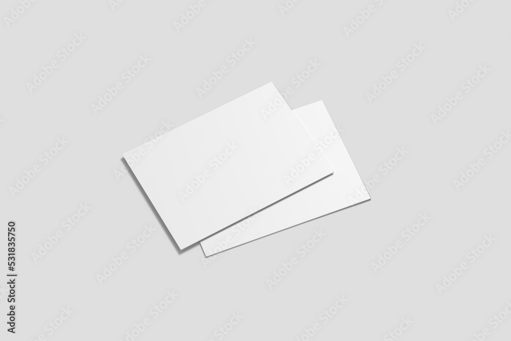 Blank postcard mockup Blank postcard mockup
