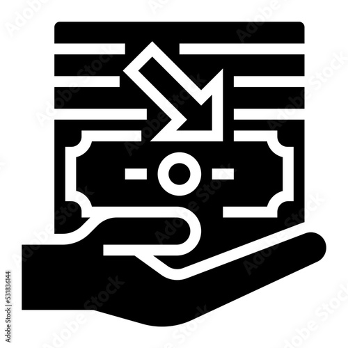 cost reduction icon