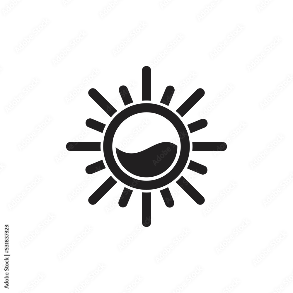 Obraz premium sun illustration logo