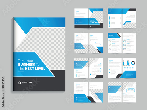 Corporate modern multipurpose multipage company profile brochure catalog template design