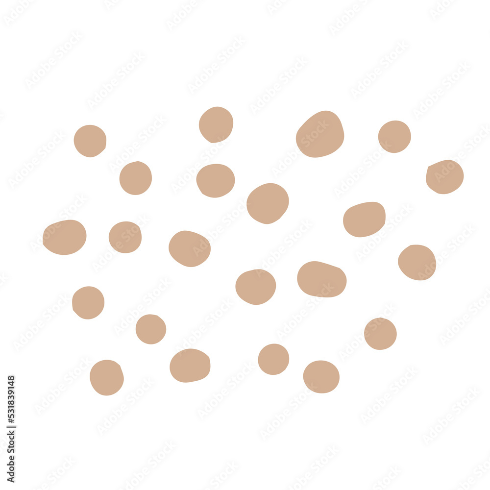 Hand drawn Abstract Dot Shape Hand drawn Abstract Dot Shape