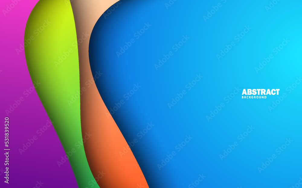 Abstract papercut overlap layer colorful background Abstract papercut overlap layer colorful background