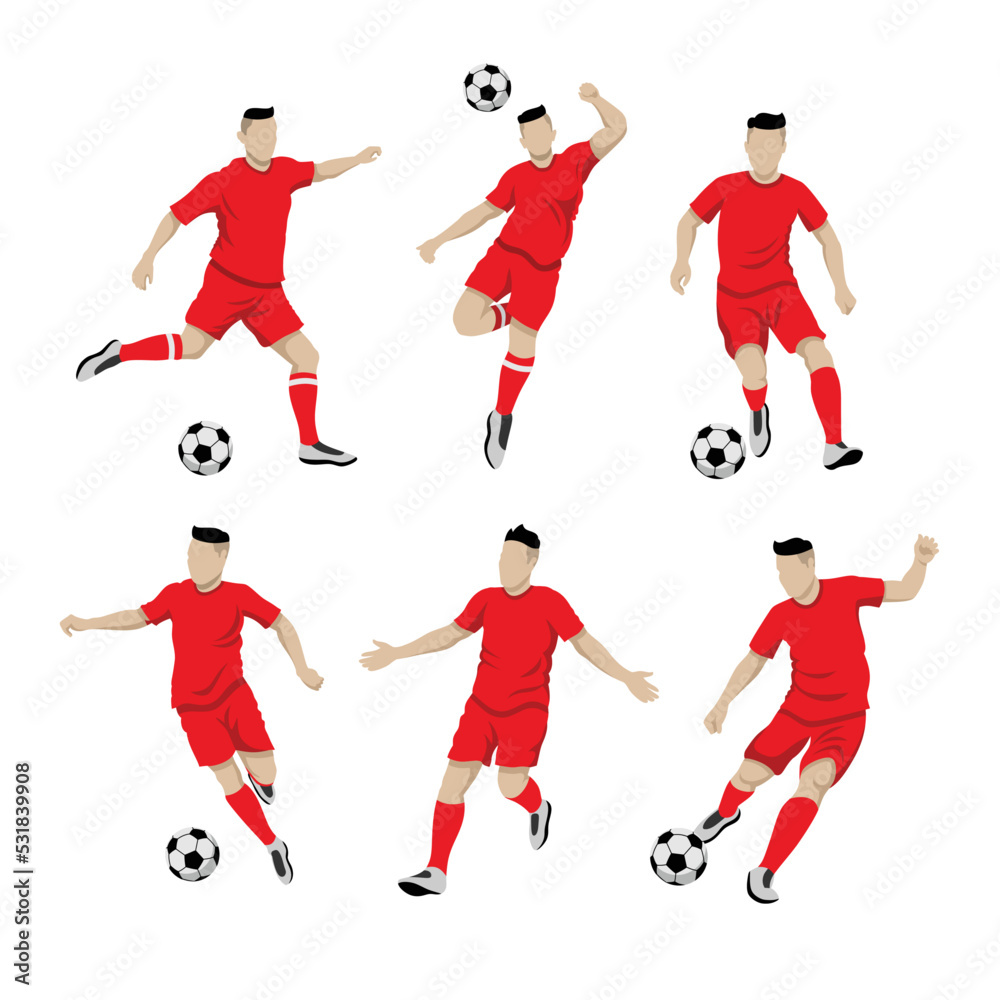 Poland Football Player Man Illustration World Cup 2022