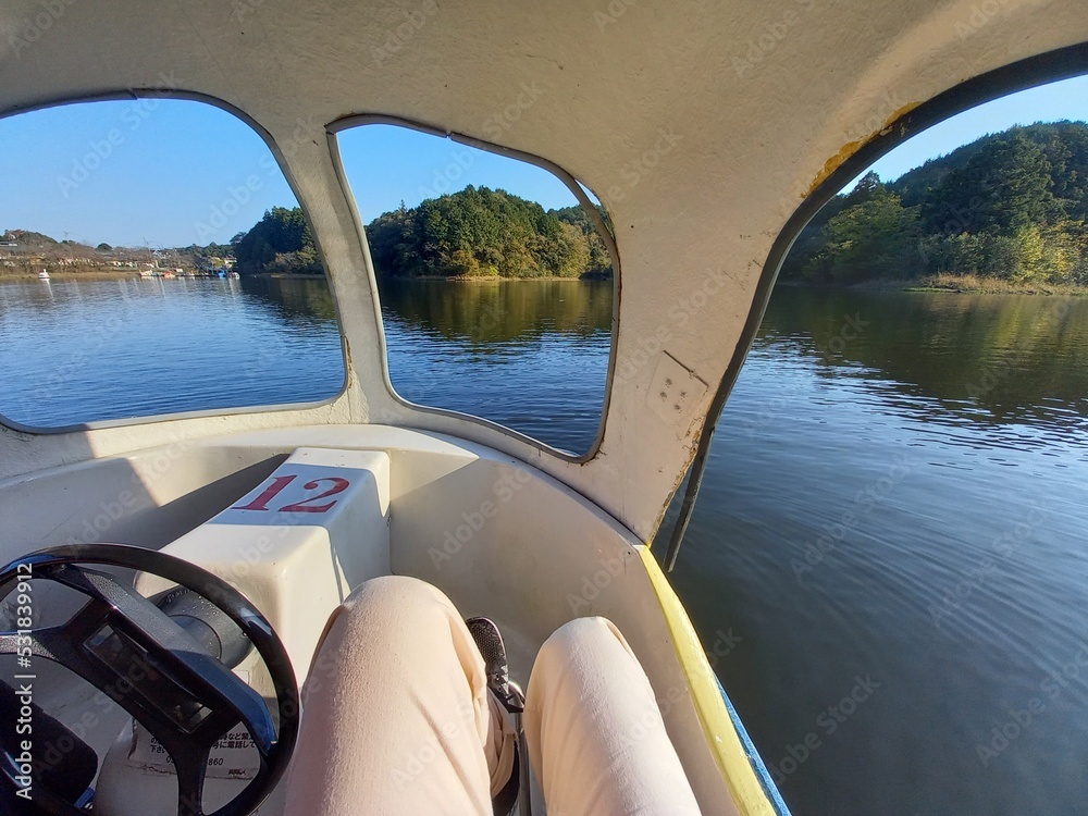 Naklejka premium ボート