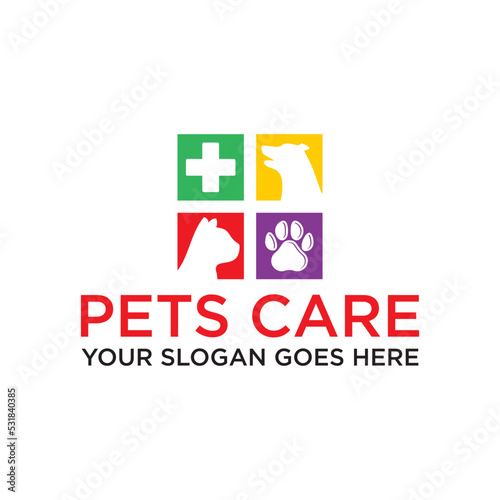 pets care logo , veterinary logo