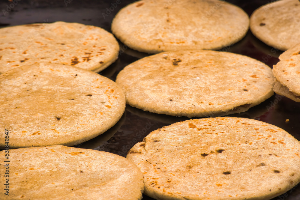 Deep roastedTraditional Gorditas in Mexico City Deep roastedTraditional Gorditas in Mexico City