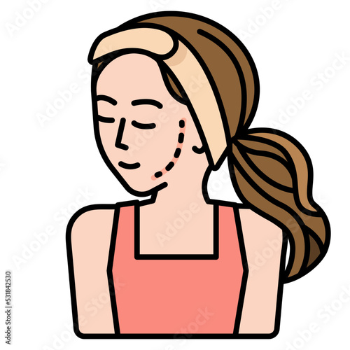 woman line icon