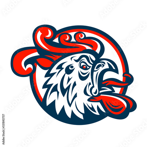 Wallpaper Mural Rooster Cockerel Crowing Head Torontodigital.ca