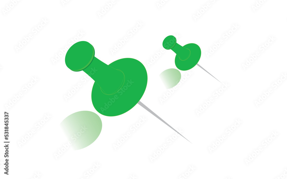 Push Pin Pro Vector, Push design