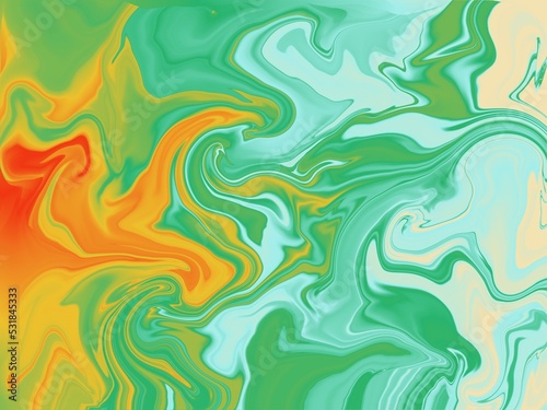 Liquify Abstract Pattern design of 6 colors combination. Soft colorful background, design for Mobile applications.