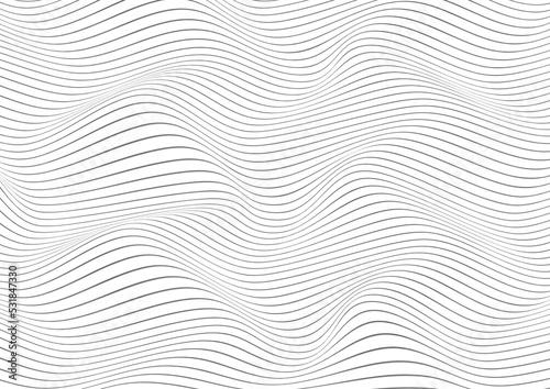 White geometric wave papercut background, grey abstract mixed 3d design pattern tiles, curvy line contemporary modern origami style illustration