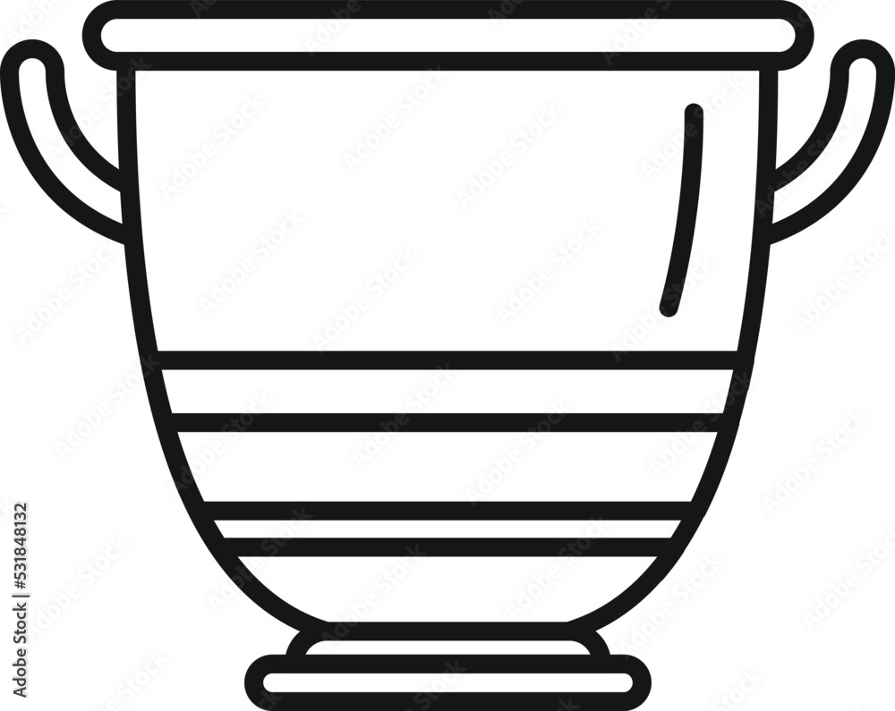 Antique amphora icon outline vector. Vase pot. Wine pottery Antique amphora icon outline vector. Vase pot. Wine pottery