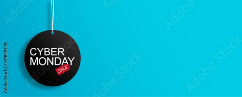 Photography Cyber monday super sale banner mockup