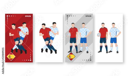 Spain Football Team Kit, Home kit and Away Kit