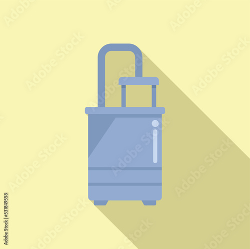 Product pot icon flat vector. Food production. Farm process