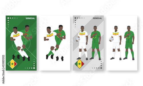Senegal Football Team Kit, Home kit and Away Kit