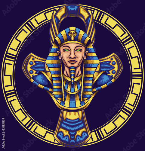 Fotografia vector illustration of egyptian mummy