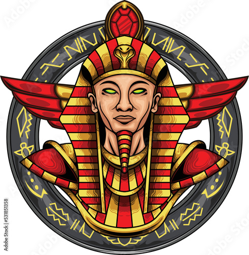 vector illustration of egyptian mummy 