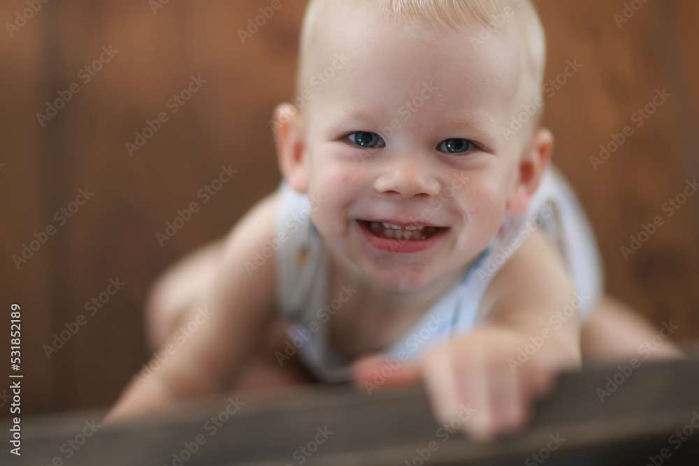 cheerful emotional portrait of a baby smile cheerful emotional portrait of a baby smile