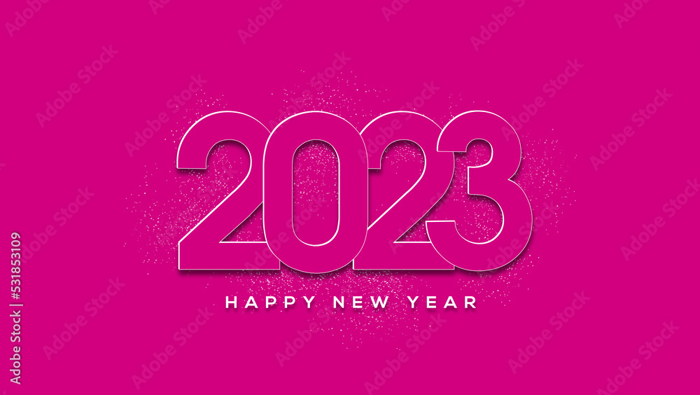 2023 Happy New Year Greeting Card Background Illustration 2023 Happy New Year Greeting Card Background Illustration