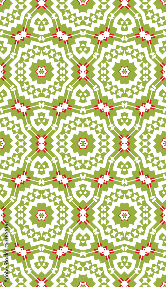 Naklejka premium Geometric pattern. Seamless vector background. Ethnic graphic design.