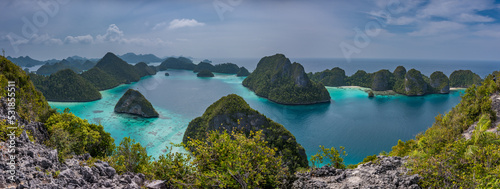 Indonesia superb sunset in Papua Raja-Ampat-Papua photo