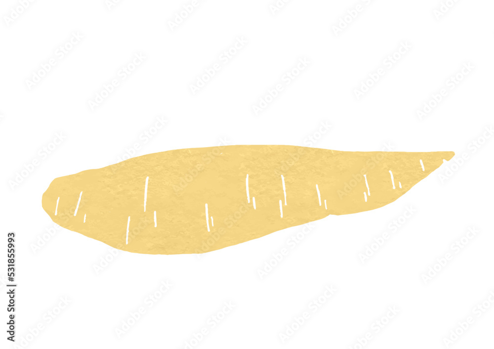 Fototapeta premium 単品の数の子のイラスト（版画風）